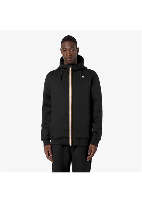 Giacca Rainer Spacer Fleece Blu con Cappuccio K-WAY | Giubbotti | K2141DWUSY