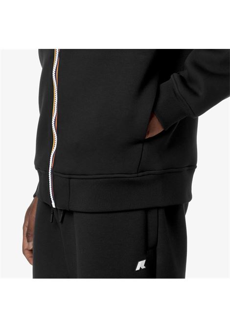 Giacca Rainer Spacer Fleece Blu con Cappuccio K-WAY | Giubbotti | K2141DWUSY