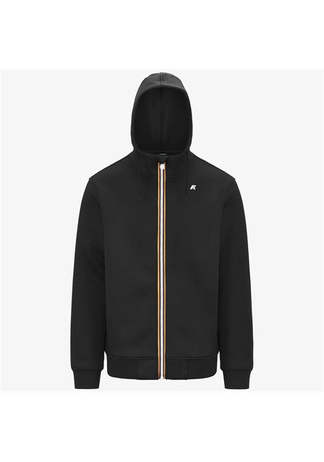 Giacca Rainer Spacer Fleece Blu con Cappuccio K-WAY | Giubbotti | K2141DWUSY