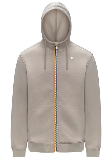 Giacca Rainer Spacer Fleece Beige Cashmere con Cappuccio K-WAY | Giubbotti | K2141DWXP2