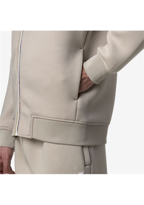 Giacca Rainer Spacer Fleece Beige Cashmere con Cappuccio K-WAY | Giubbotti | K2141DWXP2