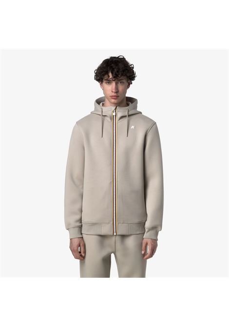 Giacca Rainer Spacer Fleece Beige Cashmere con Cappuccio K-WAY | Giubbotti | K2141DWXP2