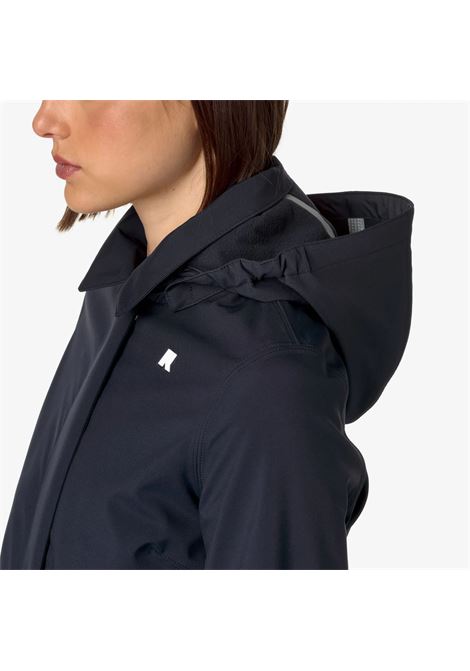Mathy Bonded Womens 3/4 Waterproof Jacket with Detachable Hood K-WAY |  | K2148BWA2B