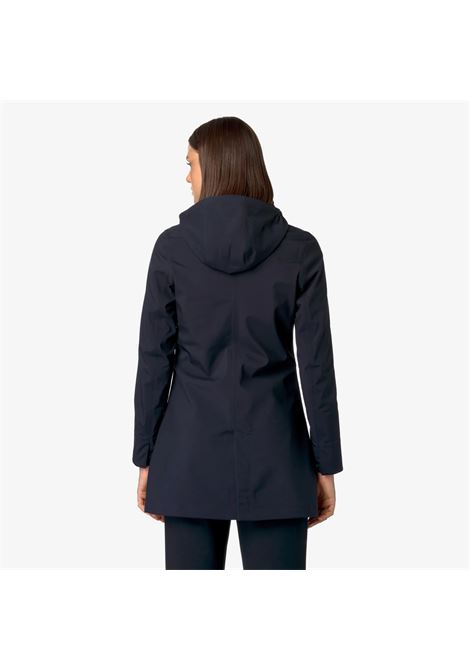 Mathy Bonded Womens 3/4 Waterproof Jacket with Detachable Hood K-WAY |  | K2148BWA2B