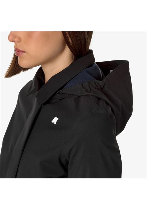 Mathy Bonded Womens 3/4 Waterproof Jacket with Detachable Hood K-WAY |  | K2148BWA3C
