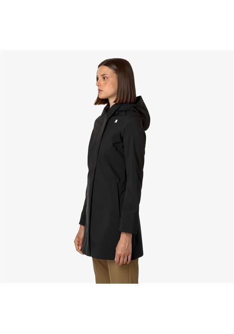 Mathy Bonded Womens 3/4 Waterproof Jacket with Detachable Hood K-WAY |  | K2148BWA3C
