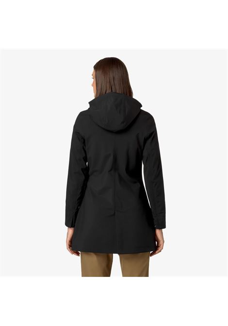 Mathy Bonded Womens 3/4 Waterproof Jacket with Detachable Hood K-WAY |  | K2148BWA3C