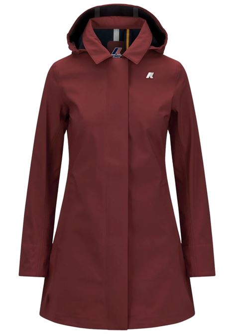 Mathy Bonded Womens 3/4 Waterproof Jacket with Detachable Hood K-WAY |  | K2148BWB3P