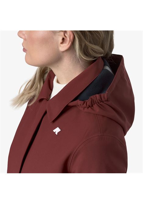 Mathy Bonded Womens 3/4 Waterproof Jacket with Detachable Hood K-WAY |  | K2148BWB3P