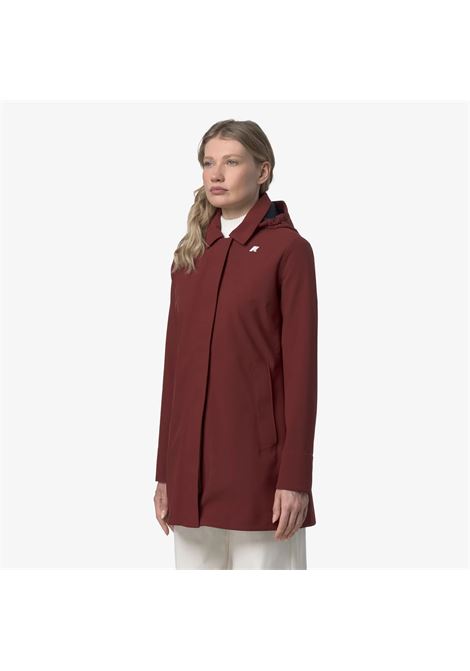 Mathy Bonded Womens 3/4 Waterproof Jacket with Detachable Hood K-WAY |  | K2148BWB3P