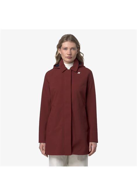 Mathy Bonded Womens 3/4 Waterproof Jacket with Detachable Hood K-WAY |  | K2148BWB3P