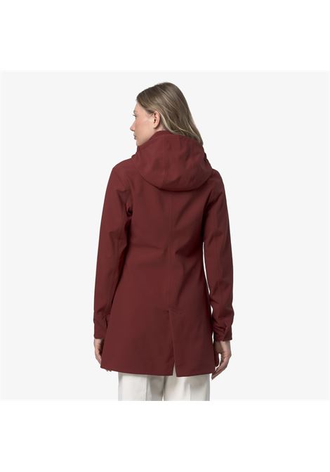 Mathy Bonded Womens 3/4 Waterproof Jacket with Detachable Hood K-WAY |  | K2148BWB3P