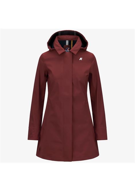 Mathy Bonded Womens 3/4 Waterproof Jacket with Detachable Hood K-WAY |  | K2148BWB3P