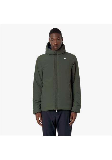 K-Way Jack ST Warm Reversible Mens Jacket  Blue and Green, Reversible and Insulated K-WAY |  | K6128VWAG5