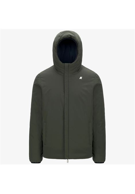 K-Way Jack ST Warm Reversible Mens Jacket  Blue and Green, Reversible and Insulated K-WAY |  | K6128VWAG5