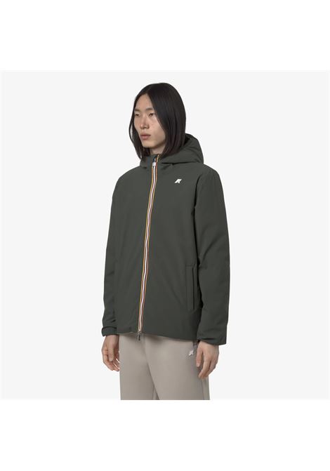 K-Way Jack ST Warm Reversible Mens Jacket  Green Blackish and Green Oak, Reversible and Insulated K-WAY |  | K6128VWB2P