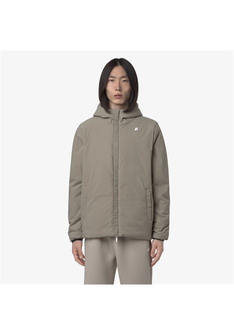 K-Way Jack ST Warm Reversible Mens Jacket  Green Blackish and Green Oak, Reversible and Insulated K-WAY |  | K6128VWB2P