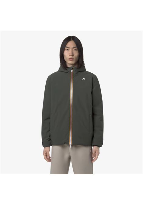 K-Way Jack ST Warm Reversible Mens Jacket  Green Blackish and Green Oak, Reversible and Insulated K-WAY |  | K6128VWB2P