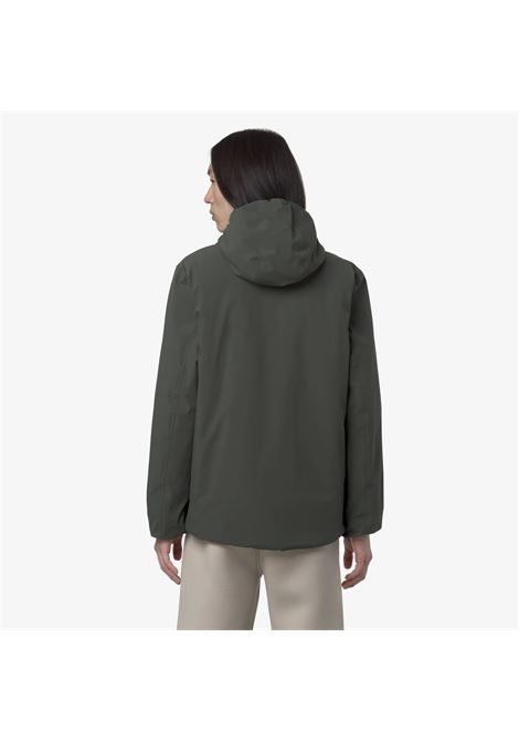 K-Way Jack ST Warm Reversible Mens Jacket  Green Blackish and Green Oak, Reversible and Insulated K-WAY |  | K6128VWB2P