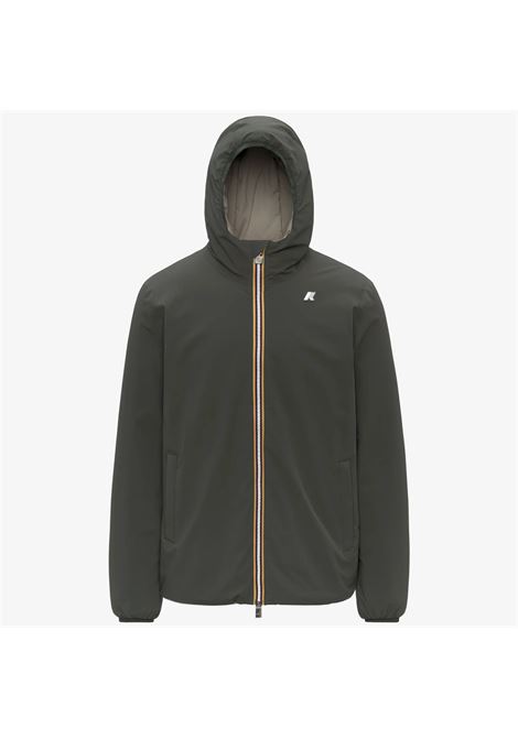 K-Way Jack ST Warm Reversible Mens Jacket  Green Blackish and Green Oak, Reversible and Insulated K-WAY |  | K6128VWB2P