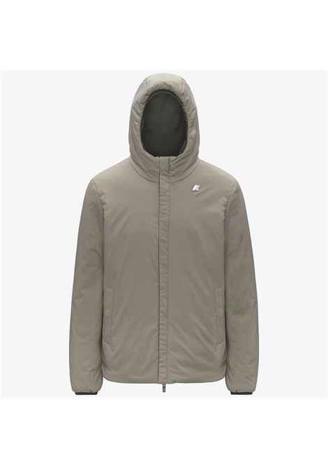 K-Way Jack ST Warm Reversible Mens Jacket  Green Blackish and Green Oak, Reversible and Insulated K-WAY |  | K6128VWB2P