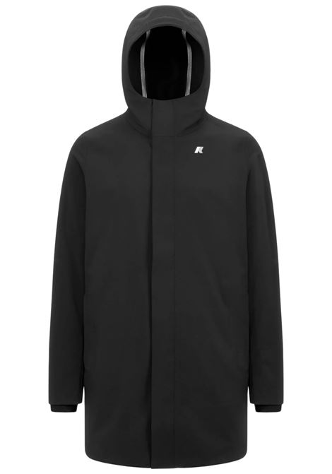 K-Way Marlyn Bonded Mens Waterproof Jacket  Black and Grey with Insulating Layers and Lightweight Comfort K-WAY |  | K7126UWA3C
