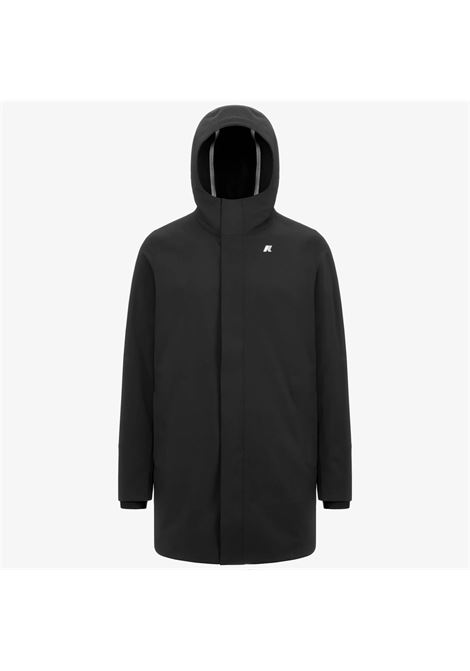 K-Way Marlyn Bonded Mens Waterproof Jacket  Black and Grey with Insulating Layers and Lightweight Comfort K-WAY |  | K7126UWA3C