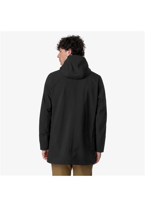 K-Way Marlyn Bonded Mens Waterproof Jacket  Black and Grey with Insulating Layers and Lightweight Comfort K-WAY |  | K7126UWA3C