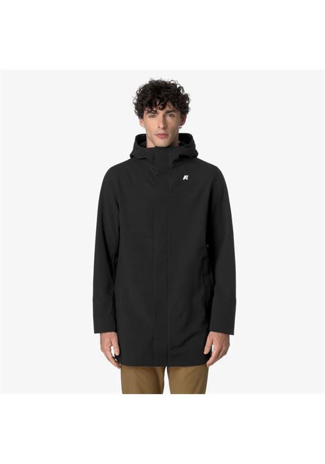 K-Way Marlyn Bonded Long Mens Jacket K7126UW B3A  Black, Blue and Olive with Insulating Layers K-WAY |  | K7126UWB3A