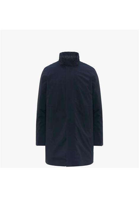 K-Way Thomal Bonded Padded Mens Jacket  Deep Blue 3/4 Winter Padded Coat K-WAY |  | K7136IWAR0