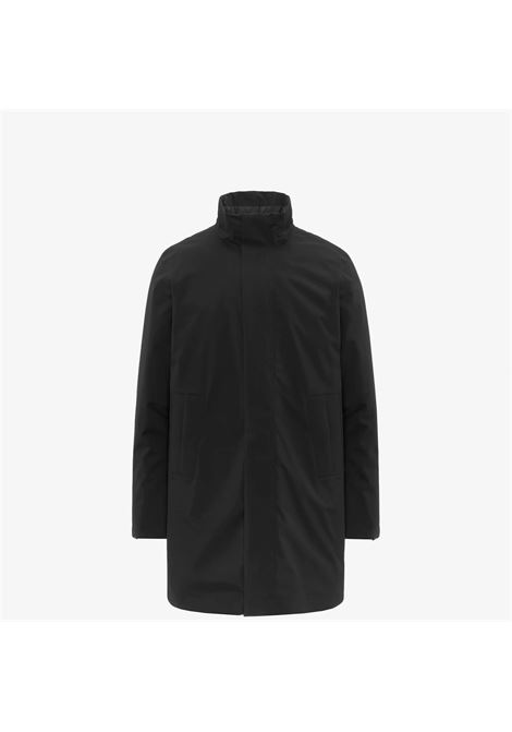 K-Way Thomal Bonded Padded Mens Jacket  Black Pure 3/4 Winter Padded Coat K-WAY |  | K7136IWAT0