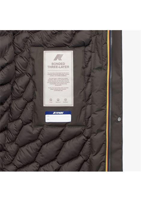 K-Way Thomal Bonded Padded  Giacca Invernale Imbottita da Uomo 3/4 K-WAY | Giubbotti | K7136IWB38