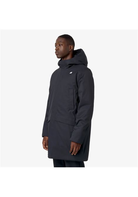K-Way Jarno Twill Marmotta Mens Jacket  Blue Waterproof with PrimaLoft Insulation K-WAY |  | K8133FWAL9