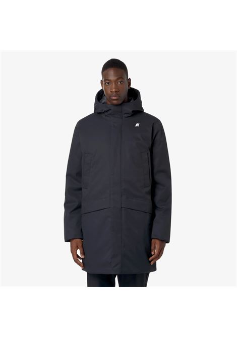 K-Way Jarno Twill Marmotta Mens Jacket  Blue Waterproof with PrimaLoft Insulation K-WAY |  | K8133FWAL9