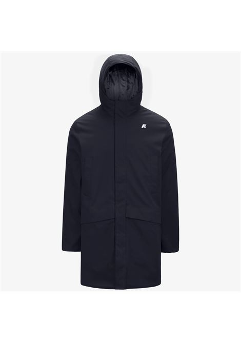 K-Way Jarno Twill Marmotta Mens Jacket  Blue Waterproof with PrimaLoft Insulation K-WAY |  | K8133FWAL9
