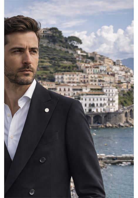 LBM Double-Breasted Jacket in Wool and Nylon  Modern Tailoring with Technical Performance L.B.M. |  | 52525/42686