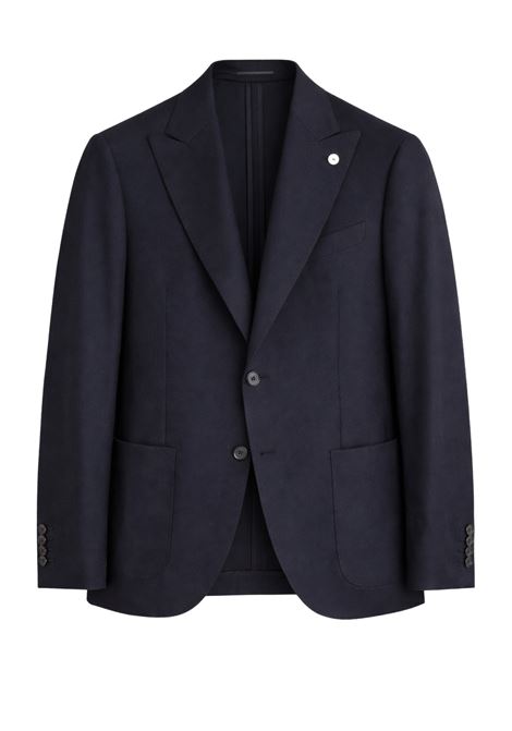 LBM Mens Dark Blue Virgin Wool Stretch Jacket L.B.M. |  | 54515/52683