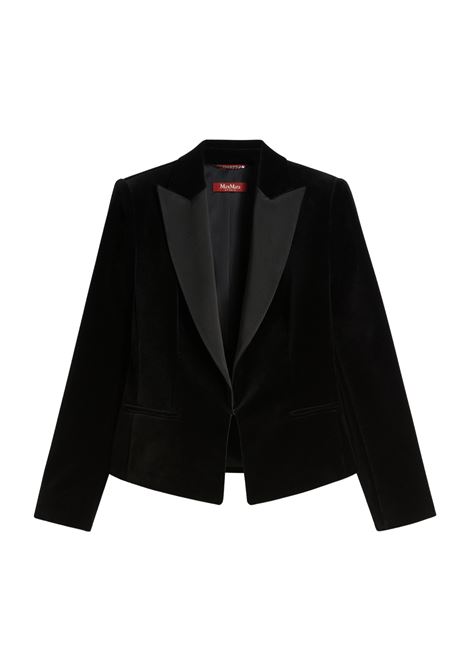 Max Mara Velvet Smoking Jacket  Tailored Elegance and Feminine Style MaxMara |  | 2526046014600007