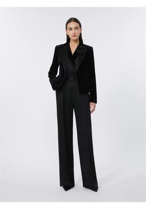 Max Mara Velvet Smoking Jacket  Tailored Elegance and Feminine Style MaxMara |  | 2526046014600007