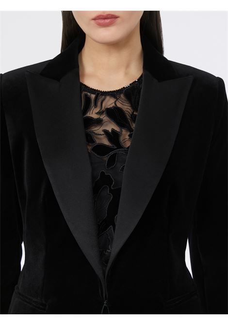 Max Mara Velvet Smoking Jacket  Tailored Elegance and Feminine Style MaxMara |  | 2526046014600007