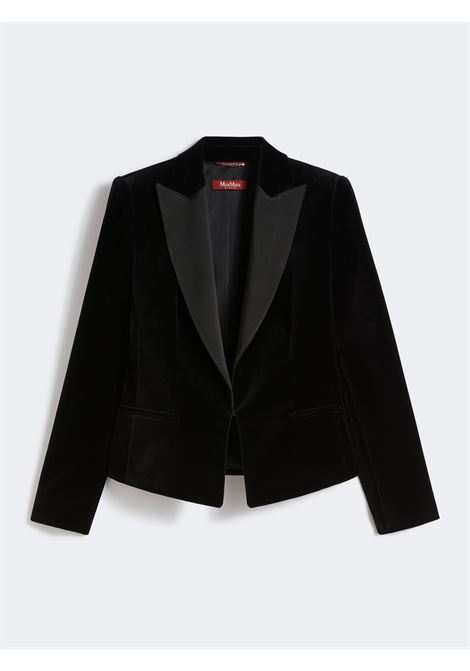 Max Mara Velvet Smoking Jacket  Tailored Elegance and Feminine Style MaxMara |  | 2526046014600007