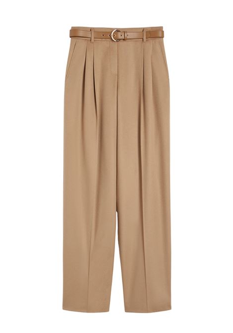 Max Mara Pure Wool Drap Wide-Leg Trousers  Camel MaxMara |  | 2526136042600001