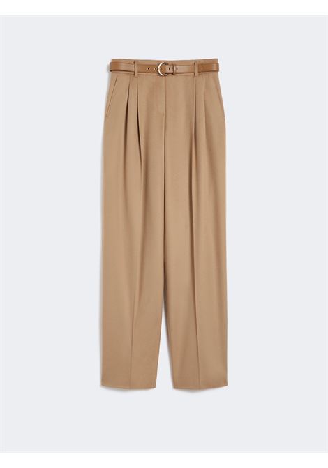 Max Mara Pure Wool Drap Wide-Leg Trousers  Camel MaxMara |  | 2526136042600001