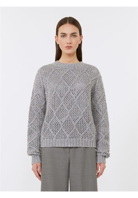 Maglia boxy in lana e cachemire con paillette MaxMara | Maglieria | 2526366052600002