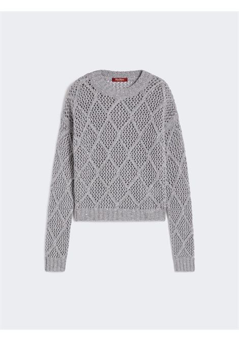 Maglia boxy in lana e cachemire con paillette MaxMara | Maglieria | 2526366052600002