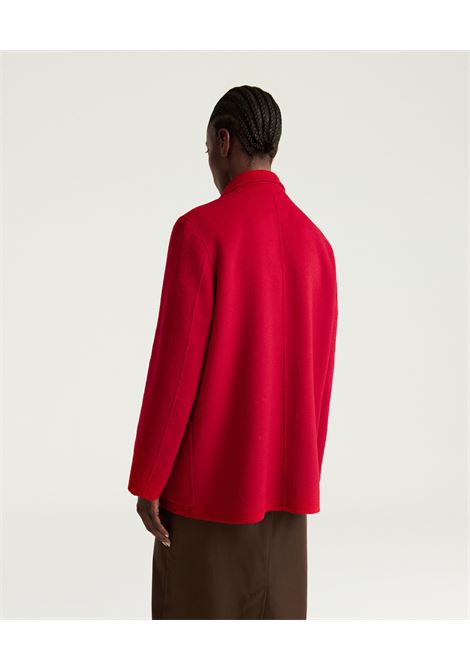 Cappotto evelyn in panno double - rosso MOMONI | CAPPOTTI | MOCO0100350