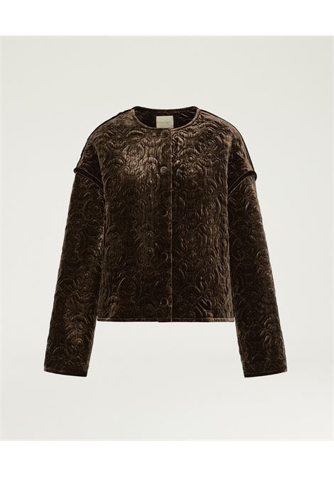 Cappotto Cranberry trapuntato in velluto  Marrone by Momoni MOMONI | CAPPOTTI | MOCO0460660