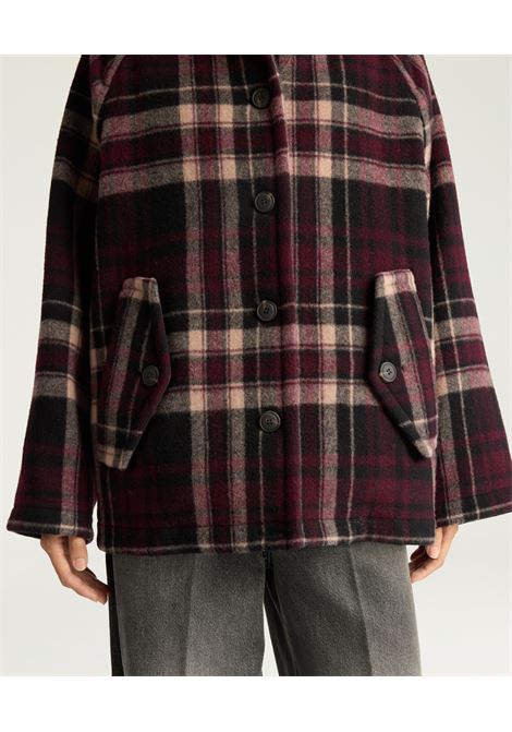Cappotto Brighton in Panno Double  Multicolor Vinaccia by Momonì MOMONI | CAPPOTTI | MOCO0533740