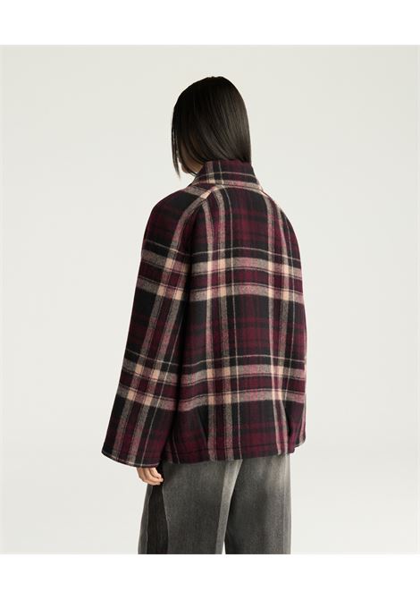 Cappotto Brighton in Panno Double  Multicolor Vinaccia by Momonì MOMONI | CAPPOTTI | MOCO0533740
