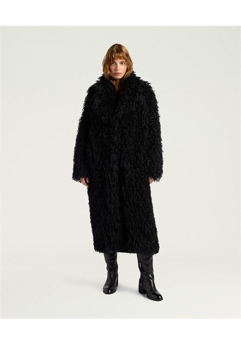 Cappotto Calendula in Ecopelliccia  Nero by Momonì MOMONI | CAPPOTTI | MOCO0560990